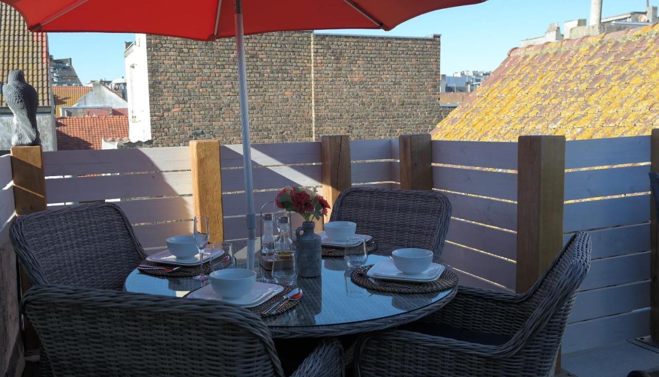 The Rooftop - A Trendy New Apartment With Airconditioning, Large Terrace & Free Parking Oostende Buitenkant foto