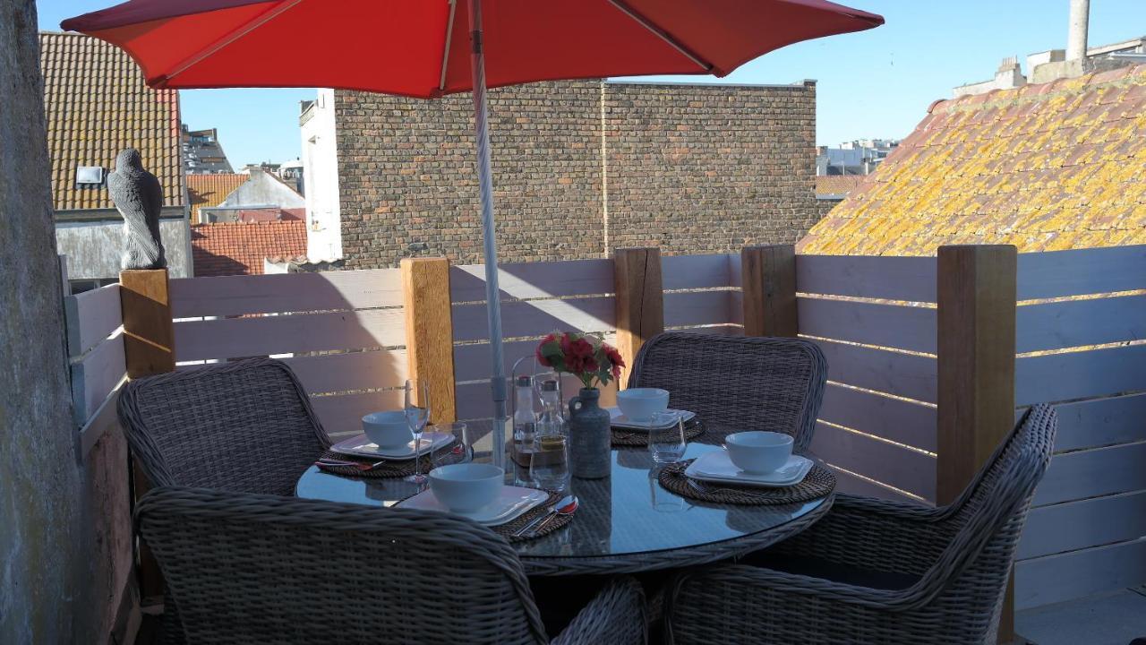 The Rooftop - A Trendy New Apartment With Airconditioning, Large Terrace & Free Parking Oostende Buitenkant foto